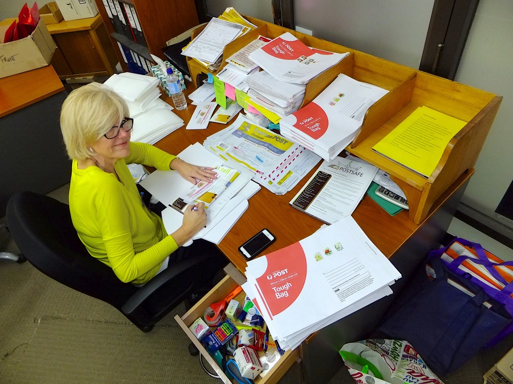 Our Sell gold online through Postsafe: Divorce your Jewellery team member Cathy hard at work sending out the free postsafe kits hard at work sending out Postsafe packs!