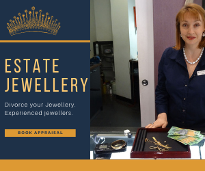 sell estate jewellery todivorece your jewellery here with with gemologist Angela